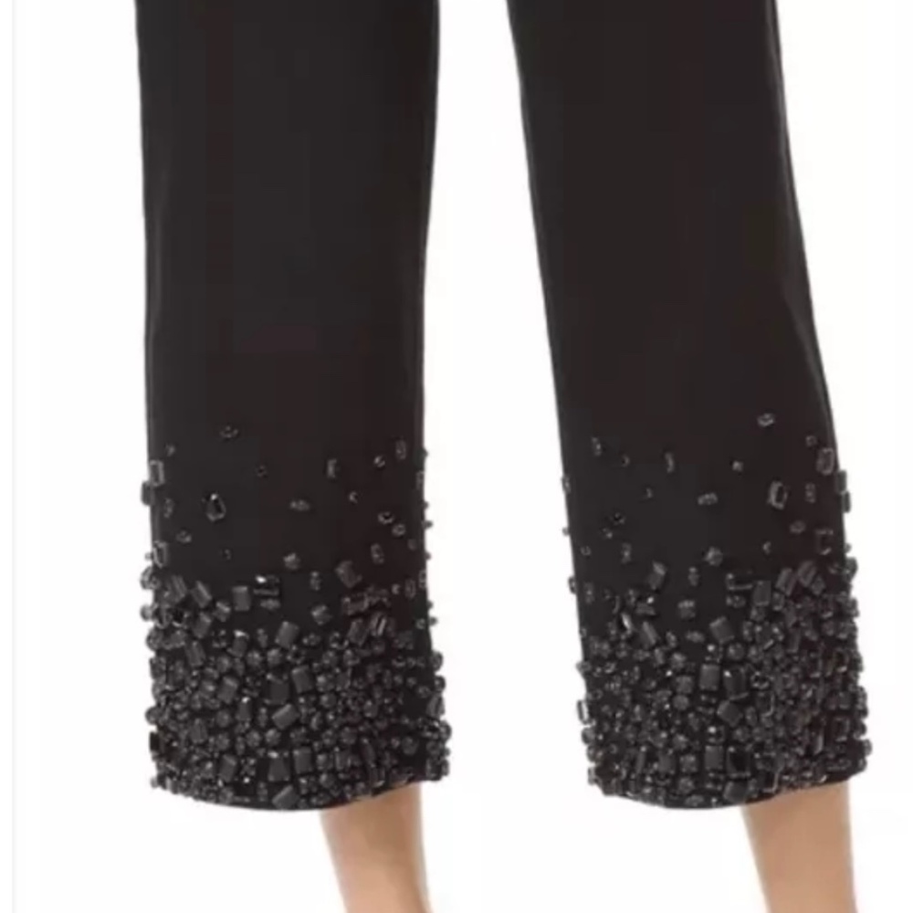 Tibi Black High Waisted Embelished Jeans Size 27 Originally $500